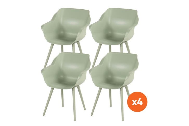 Set van 4 - Hartman Sophie Studio dining kuipstoel - Soft, Tuin en Terras, Tuinsets en Loungesets, Nieuw, Overige materialen, Verzenden