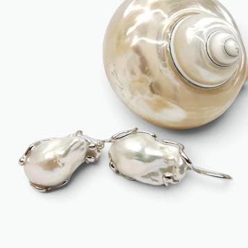 Parel - Argento 925 - Oorbellen - Italiaans vakmanschap, Antiek en Kunst