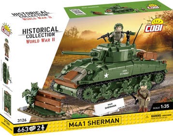 COBI 3126 M4A1 Sherman (Leger bouwsets, Modelbouwsets), Verzenden, Nieuw