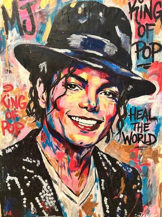 Jero - King of Pop, Antiek en Kunst, Kunst | Schilderijen | Modern