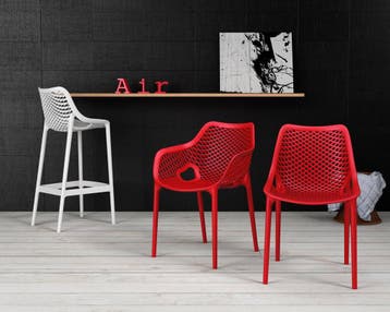 Barkruk Buiten  75 cm  Air  Rood  Siesta, Verzenden, Nieuw