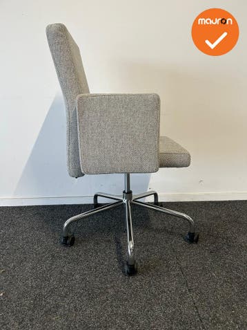 Pub & Club vergaderstoel - grijs gemêleerd stoffering - op, Vergader- of Presentatieruimte, Ophalen of Verzenden, Gebruikt, Stoel