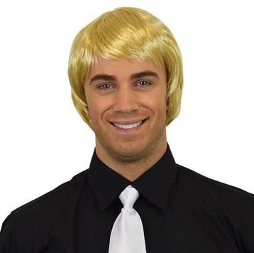 Heren pruik stijl blond kort, Ophalen of Verzenden, Nieuw