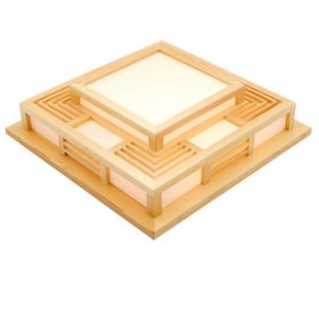 Japanse plafondlamp 45x45 LED 3 kleuren met remote, Verzenden, Nieuw