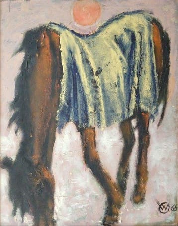 Gerard Westermann (1880-1971) - Paard in avondzon, Antiek en Kunst, Kunst | Schilderijen | Klassiek