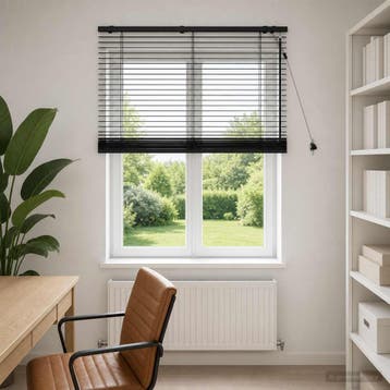 vidaXL Venetiaanse jaloezie Zwart 120 x 160 cm 35 mm, Huis en Inrichting, Stoffering | Gordijnen en Lamellen, Verzenden, Nieuw