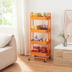 Keukentrolley Pyhäntä met 4 manden 103,5x46x35 cm oranje [en, Verzenden, Nieuw