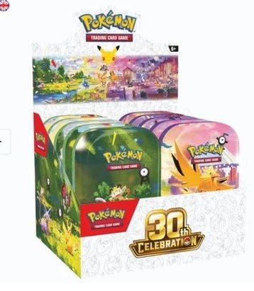 Pokémon Box - Pokémon Mega: 30th Celebration Mini Tin Case -, Nieuw
