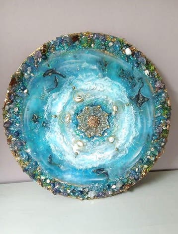 Portaal kunst met kristallen & edelstenen, Mineraal