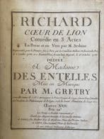 M. Sedaine - Musique : M.Gretry - Gravure : Huguet musicien