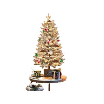2dekans | Yaheetech Kunstkerstboom Met Verlichting 61 cm –, Ophalen of Verzenden, Zo goed als nieuw