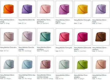 Wolband Heavy Wolvlies 026 Rood 150 mm per 5 meter, Ophalen of Verzenden, Nieuw
