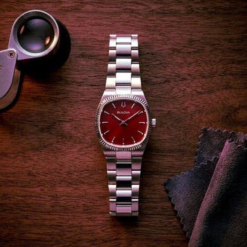 Bulova - Super Seville MINI 25 mm Rosso Donna- Special, Nieuw