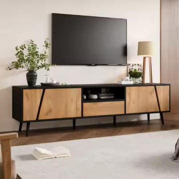 TV-Meubel 180 cm – Lowboard met 2 Deuren, Lade en Vakken, Verzenden, Nieuw