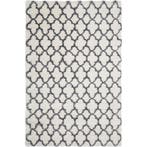 Vloerkleed hoogpolig - Cremewit met donkergrijs - 200x300, Huis en Inrichting, Verzenden, Nieuw