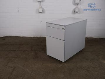 Lensvelt ladeblok grijs 3 lades compact tweedehands, Verzenden, Gebruikt