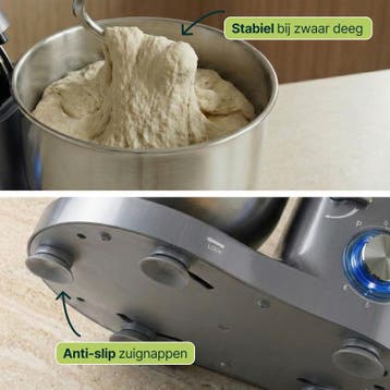 2000W Keukenmachine - Keukenrobot - 6.2L - Keukenmixer - Mix, Witgoed en Apparatuur, Verzenden, Zo goed als nieuw
