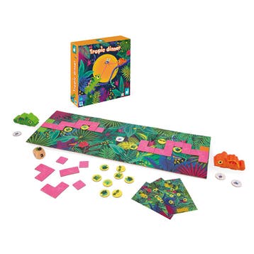 Janod bordspel - Tropic Dinner stra van €19,99 voor €9,99, Hobby en Vrije tijd, Ophalen of Verzenden, Nieuw