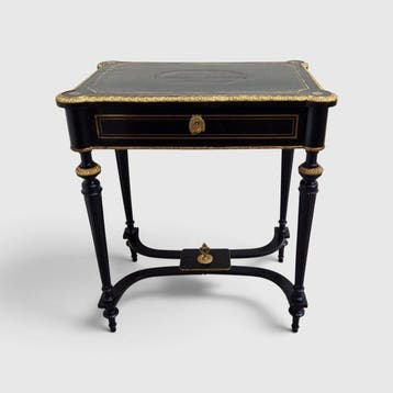 Napoleon III ~ Table Ambulante ~ 19e eeuw ~ Bois Noirci -