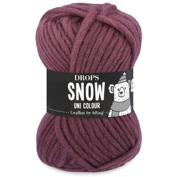 DROPS Snow / Eskimo Uni - 91 druif - Wol Garen, Hobby en Vrije tijd, Ophalen of Verzenden, Nieuw