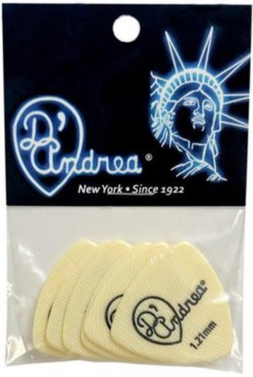 DAndrea - Ivory 346 - Plectrum - 1.21 mm - 6-pack, Muziek en Instrumenten, Instrumenten | Toebehoren, Ophalen of Verzenden, Nieuw