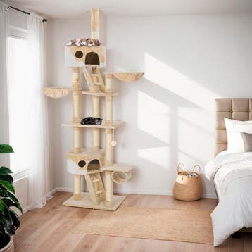 Krabpaal Hansi 260cm - beige / wit, Dieren en Toebehoren, Verzenden, Nieuw