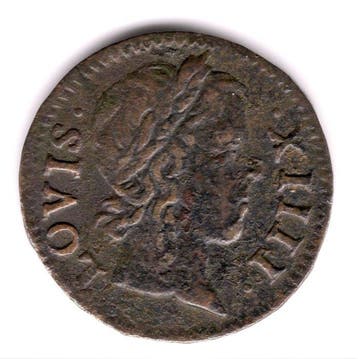 Frankrijk. Louis XIV (1643-1715). Denier tournois 1649-A &