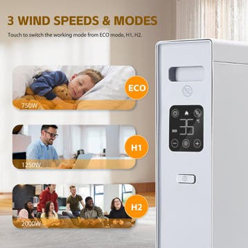 Elektrische Kachel - Heater - Convectorkachel met thermostaa, Verzenden, Zo goed als nieuw