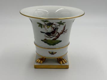 Herend - Jardinière - Porselein - rothschild bird