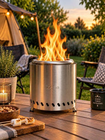 ZoSa™ Smokeless FirePit - 22cm Rookvrije vuurkorf, Verzenden, Nieuw, Vuurkorf