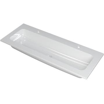 INK Faktor Wastafel Polystone Centraal met 2 Kraangaten -, Ophalen of Verzenden, Nieuw