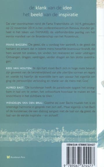 De klank van de idee / Het beeld van de inspiratie /, Verzenden, Zo goed als nieuw, Kees van Houten