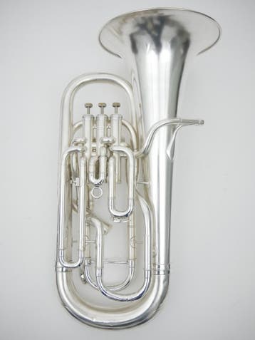 Euphonium Besson New Standard 4 ventielen, gecompenseerd, Muziek en Instrumenten, Ophalen of Verzenden, Gebruikt, Es-tuba, Met koffer of draagtas