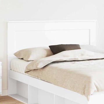 Hoofdbord 160 cm Wit | Retourdeal 40% Korting, Huis en Inrichting, Slaapkamer | Bedden, Overige materialen, Wit, Tweepersoons