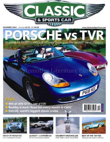 2004 CLASSIC AND SPORTSCAR MAGAZINE VOLLEDIGE JAARGANG, Nieuw, Author
