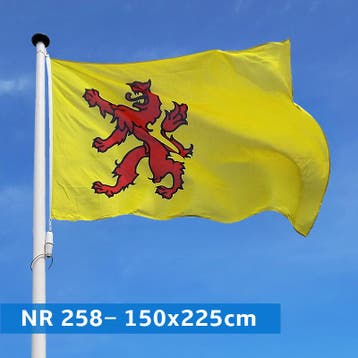 NR 258: Vlag Zuid-Holland 150x225cm premium, Nieuw