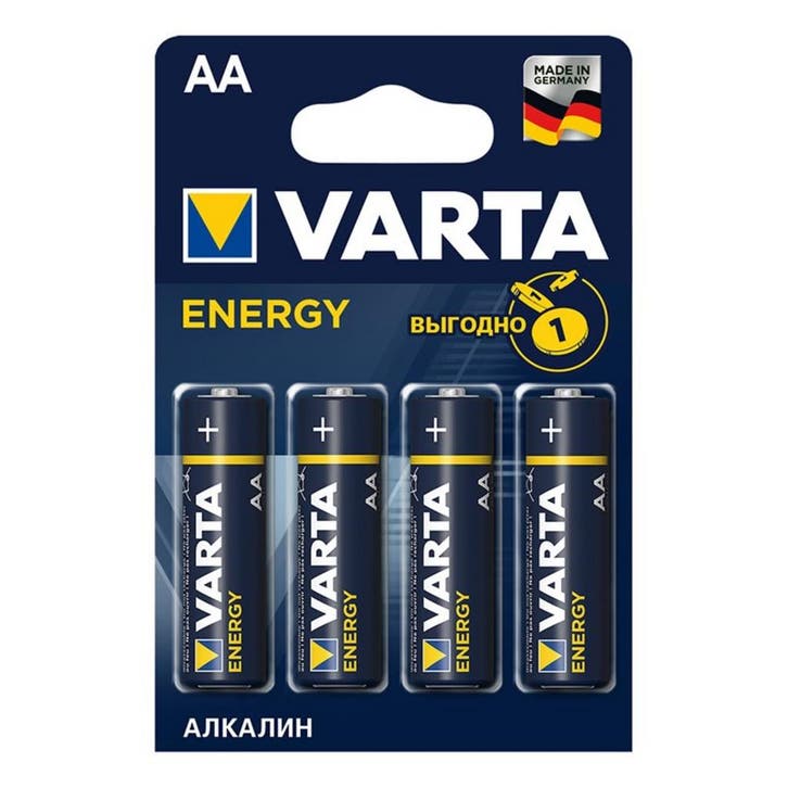 Varta Alkaline AA batterijen - 1,5V - 4 stuks - Voor stan..., Audio, Tv en Foto, Accu's en Batterijen, Nieuw, Ophalen of Verzenden