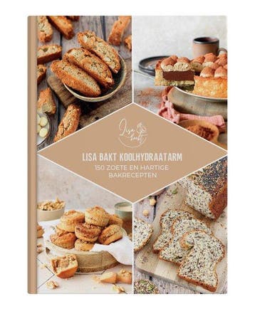 Lisa bakt koolhydraatarm - kookboek - 165 zoete en hartige, Verzenden, Zo goed als nieuw, Lisa Tennebroek