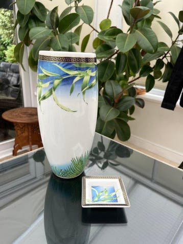 Rosenthal - Versace - Vaas (2) - jungle - Porselein