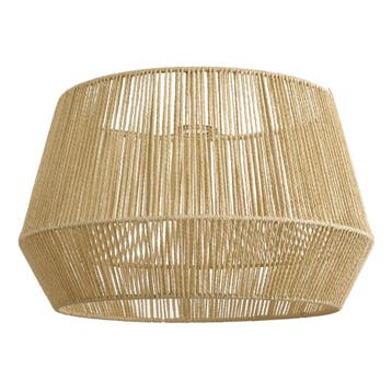 Japandi lampenkap met beige papieren touw 50/50/30 - Bullet, Verzenden, Nieuw, Beige, Rond