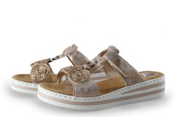 Rieker Slippers in maat 41 Roze, Slippers, Overige kleuren, Verzenden, Zo goed als nieuw