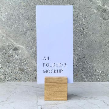 HOCHO Eikenhouten Kaartenhouder 60x60x60 mm – Luxe en Fun., Ophalen of Verzenden, Nieuw