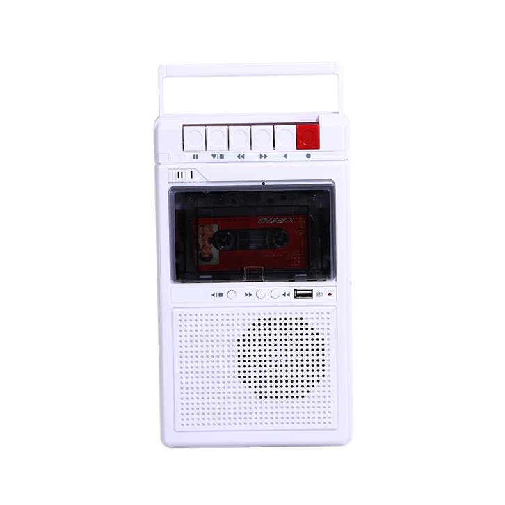 Cassette Recorder - Speler Wit - Cassetterecorder - Bandreco, Verzamelen, Overige Verzamelen, Verzenden