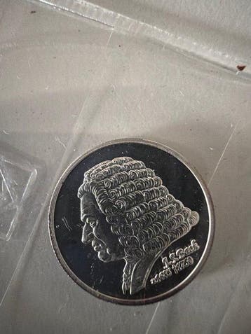 Wereld. Silver medal J.S. Bach - 1/4 oz (..999) (Zonder