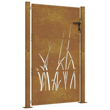 Tuinpoort Cortenstaal 105x130cm | Retourdeal 59% Korting, Nieuw, Ophalen of Verzenden, Tuinhek, Overige materialen
