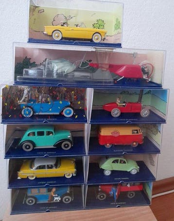 Atlas 1:43 - Modelauto (10) - Sammlerset Tintin Fahrzeuge, Nieuw