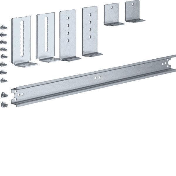 Hager Universeel DIN Rail Bevestiging 500mm Staal 2 Veld Kit, Doe-het-zelf en Verbouw, Elektra en Kabels, Overige typen, Nieuw
