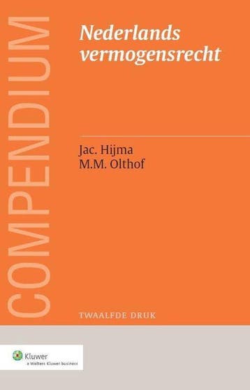 Compendium van het Nederlands vermogensrecht - Hijma, Boeken, Studieboeken en Cursussen, Verzenden, Zo goed als nieuw