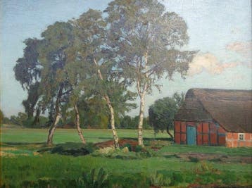 Wilhelm Bartsch (1871-1953) - Idyllische Landschaft, Antiek en Kunst