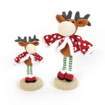 Rendier Haken voor Mini Kerststal - Haakpret Anja Toonen -, Ophalen of Verzenden, Nieuw